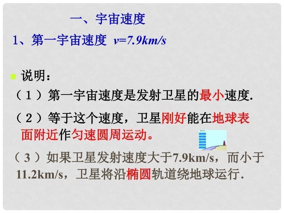 广东省揭阳市高中物理 第六章 万有引力与航天 6.5 宇宙航行课件 新人教版必修2_第5页