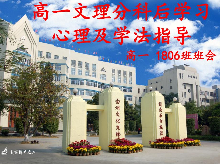 高一文理分科后学习心理及学法指导_第1页