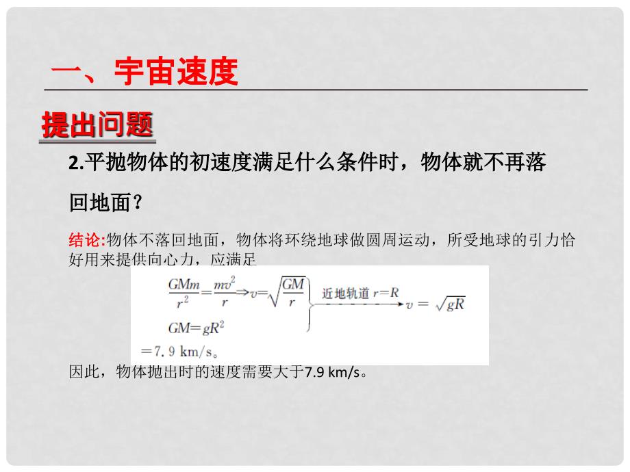 高中物理 第6章 第5节 第5节宇宙航行课件 新人教版必修2_第4页