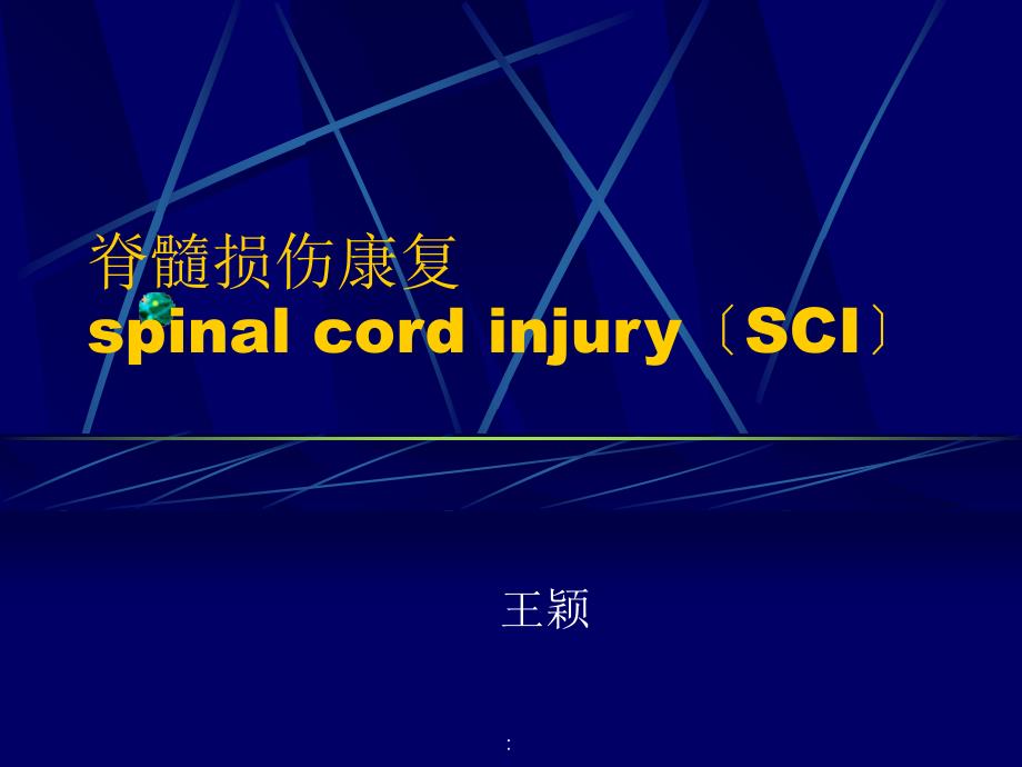 脊髓损伤康复spinalcordinjurySCIppt课件_第1页