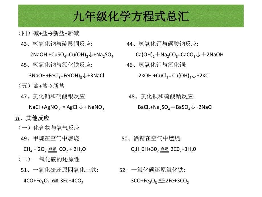 化学方程式总汇_第5页