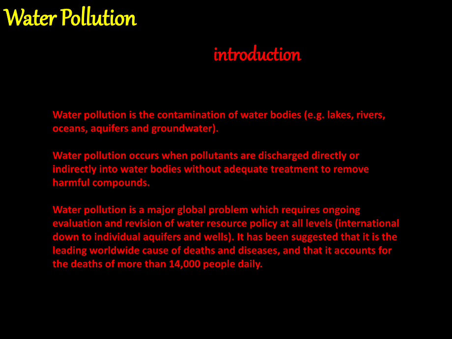 WaterPollution水污染英文PPT_第2页