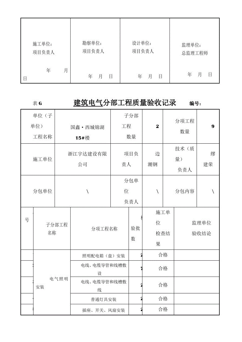 新国标建筑电气分部工程质量验收记录_第4页