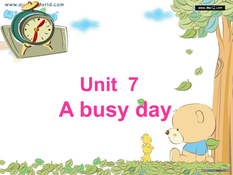 牛津苏教五下Unit 7 A busy dayprt Appt课件_第1页