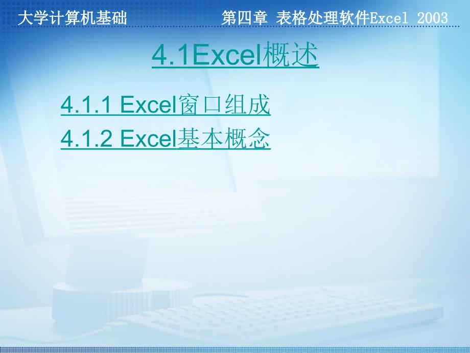 第四章 表格处理软件Excel 2003-精品文档资料整理_第4页