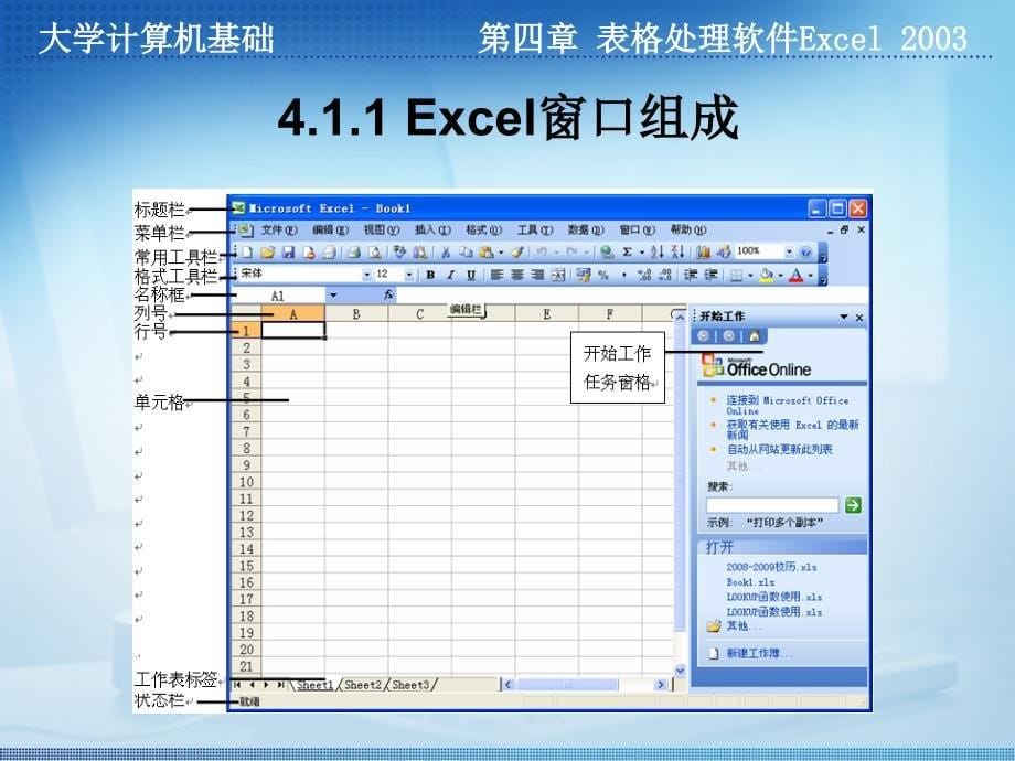 第四章 表格处理软件Excel 2003-精品文档资料整理_第5页