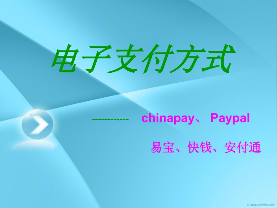 电子支付方式PPT课件_第1页