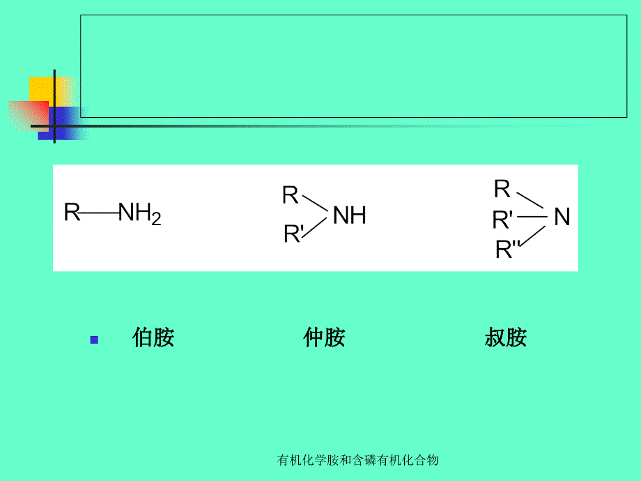 有机化学胺和含磷有机化合物课件_第3页