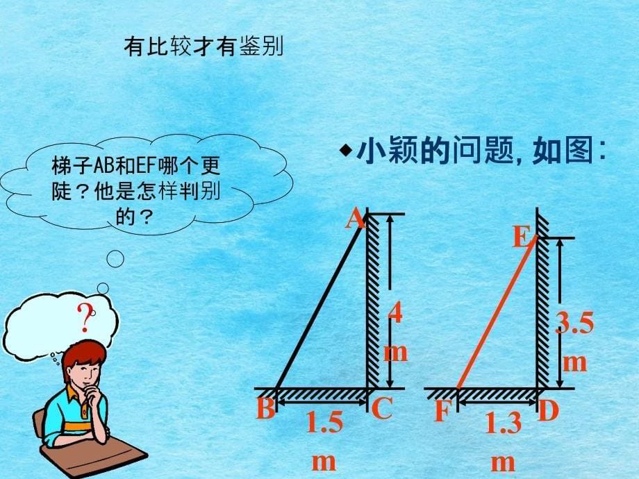 从梯子的倾斜程度谈起ppt课件_第5页