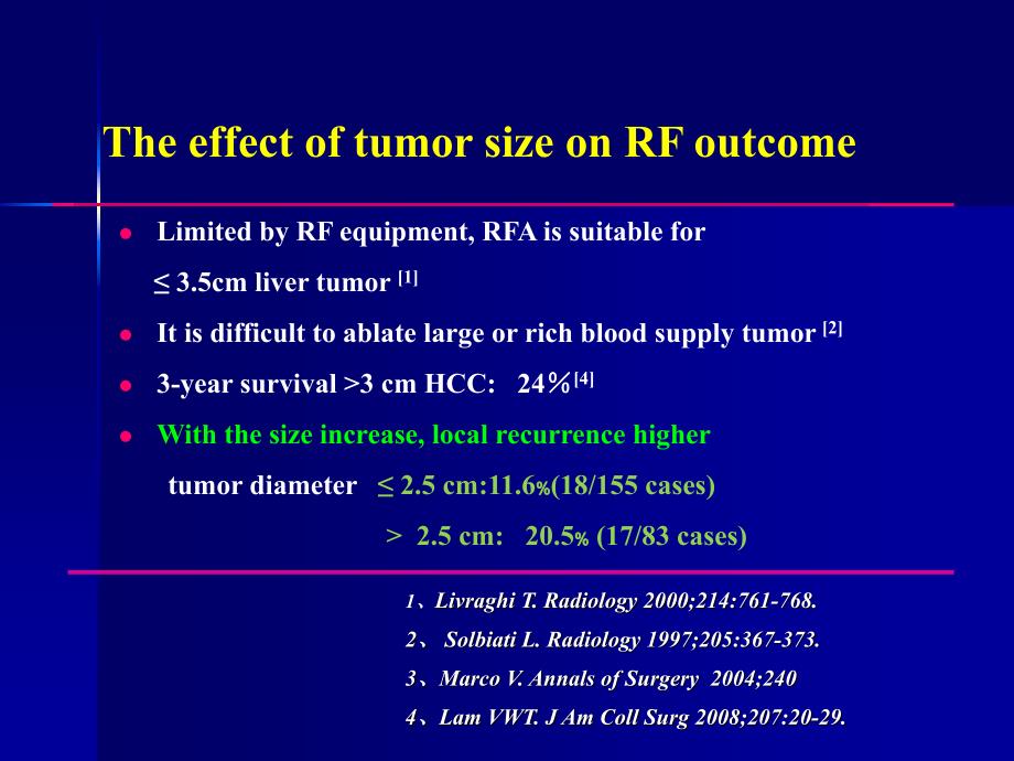 大于3cm肝癌302例射频消融 治疗策略及疗效【精品课件】_第3页