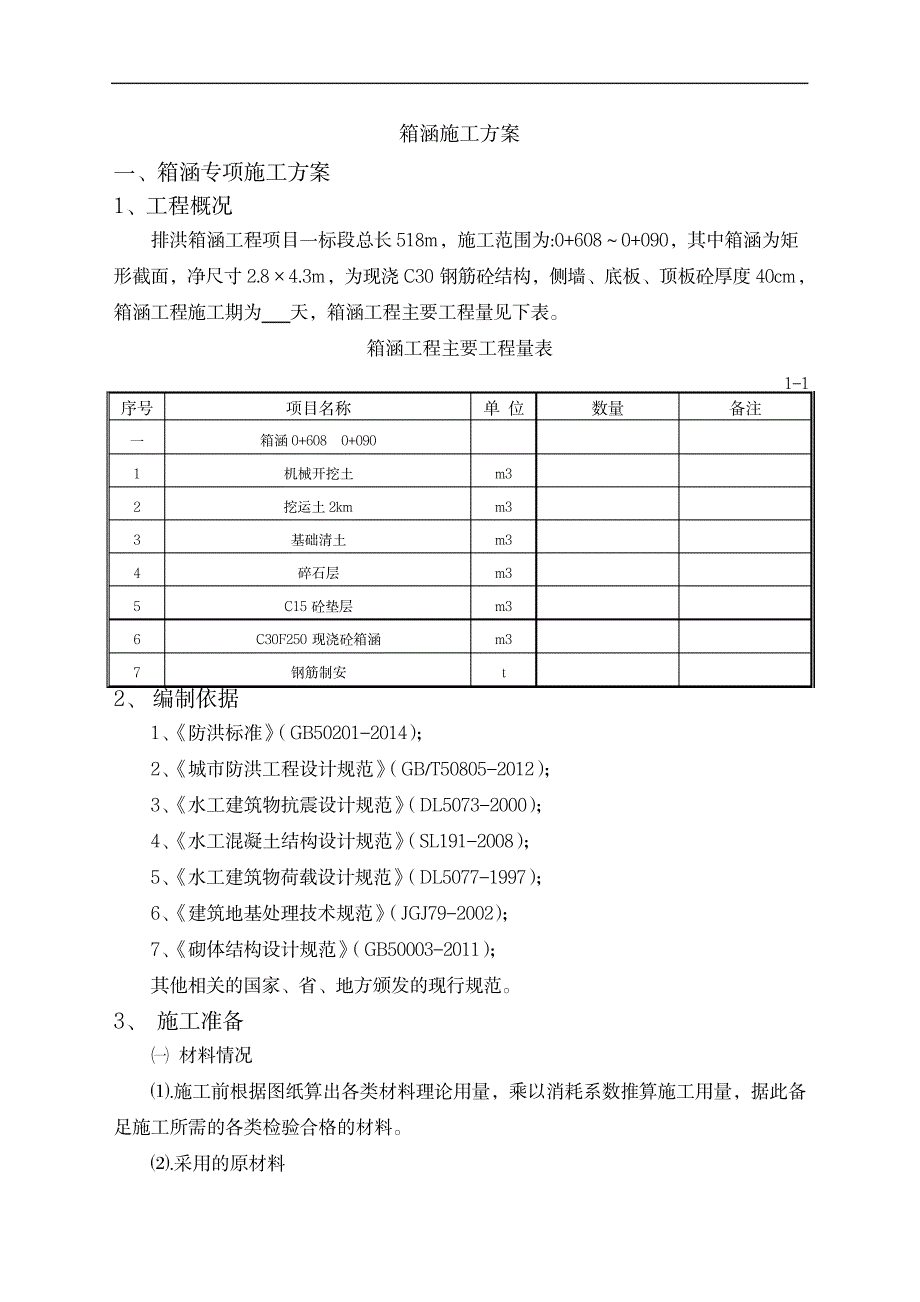 排洪箱涵施工方案_第1页