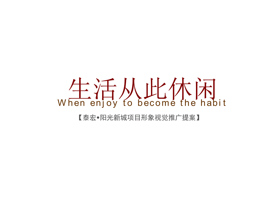 郑州泰宏阳光新城项目形象视觉推广提案_第2页