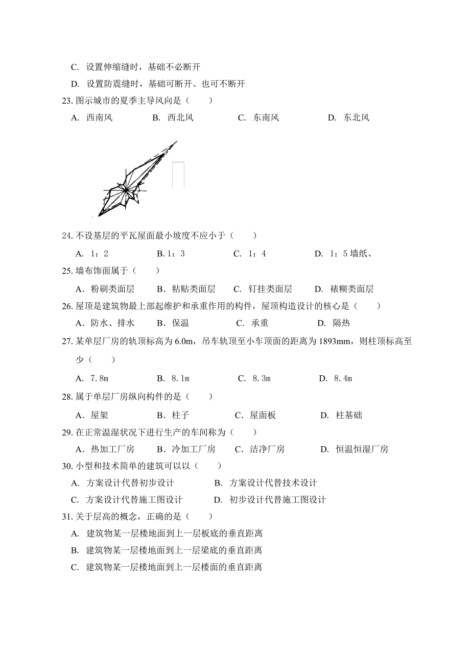 建筑概论题库_第3页