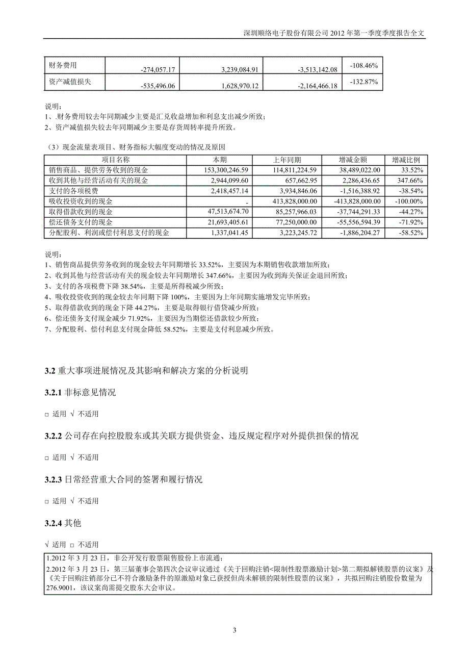 顺络电子第一季度报告全文_第3页