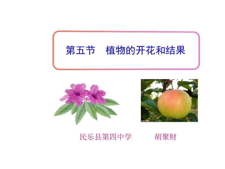 第五节开花和结果果实的结构_第1页