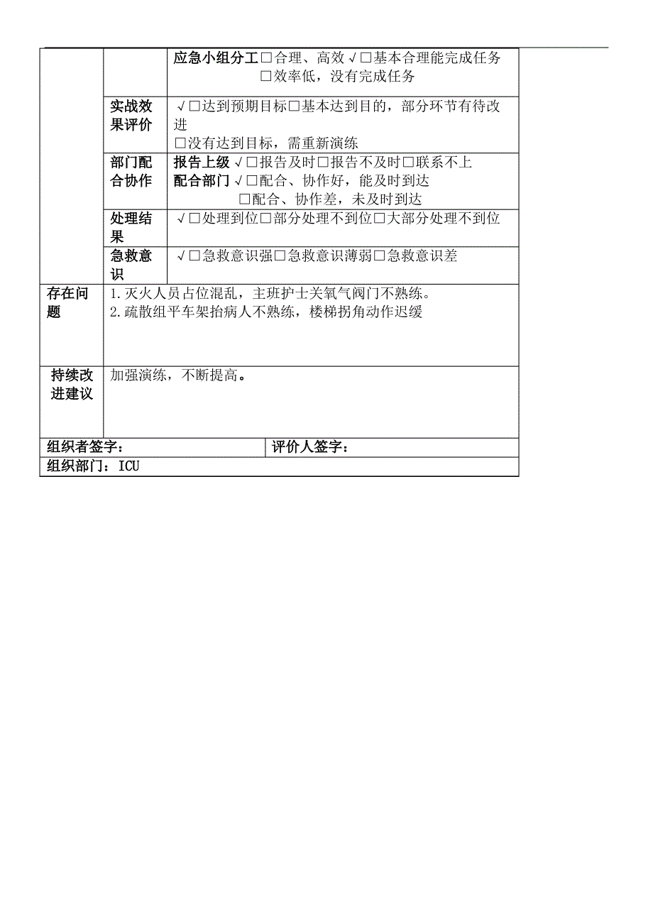 火灾应急预案演练记录_第3页