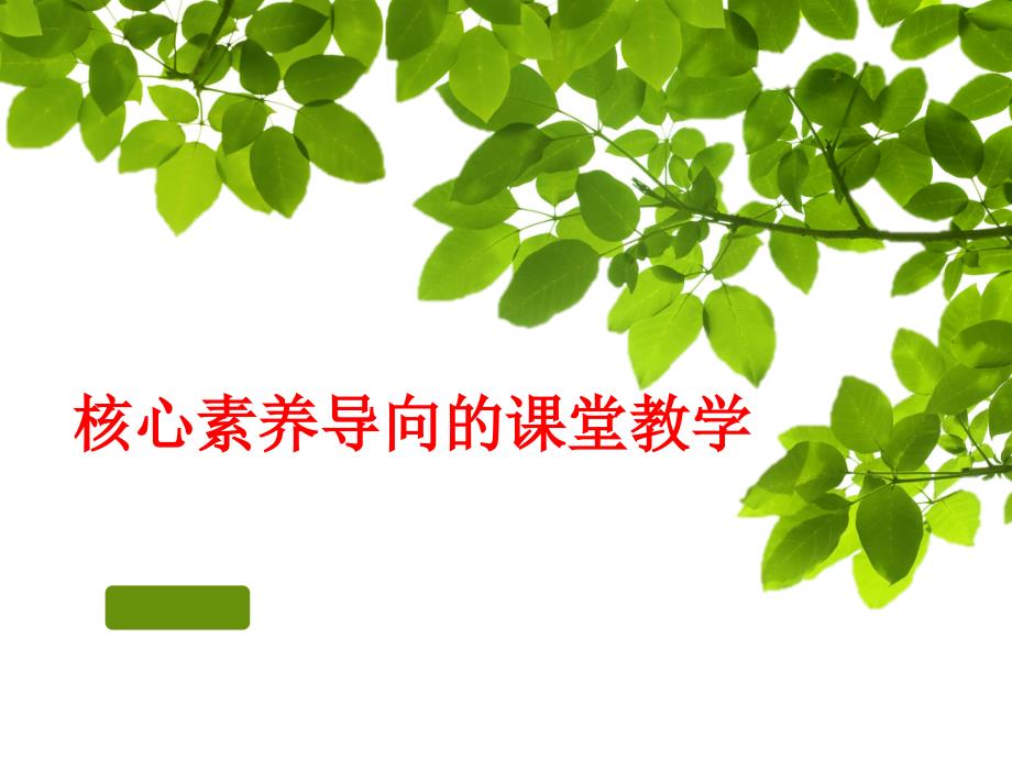 核心素养导向的课堂教学_第1页