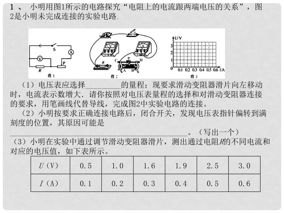 山东省龙口市诸由观镇诸由中学中考物理 欧姆定律复习课件 新人教版_第5页