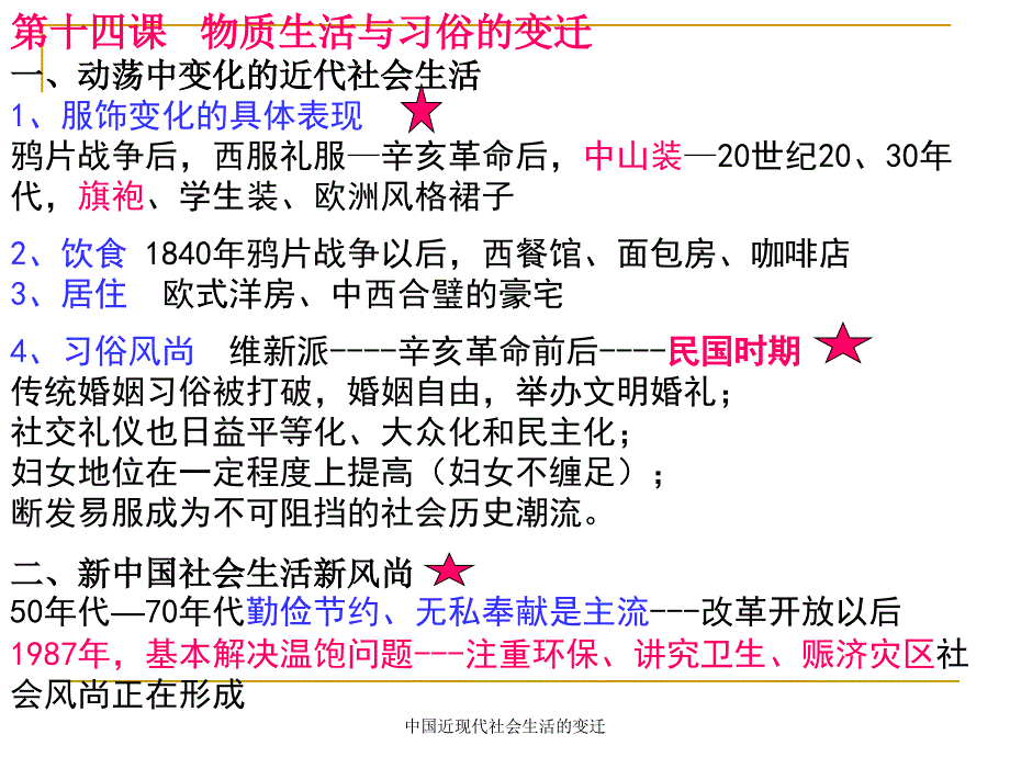 中国近现代社会生活的变迁课件_第2页