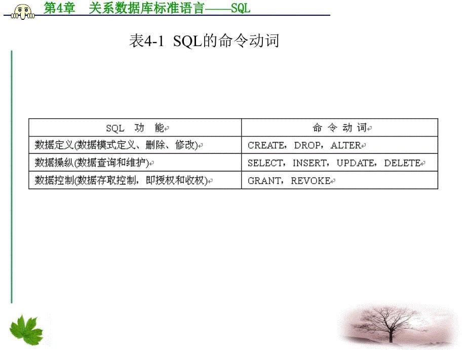 数据库技术及应用4章关系数据库标准语言sql_第5页