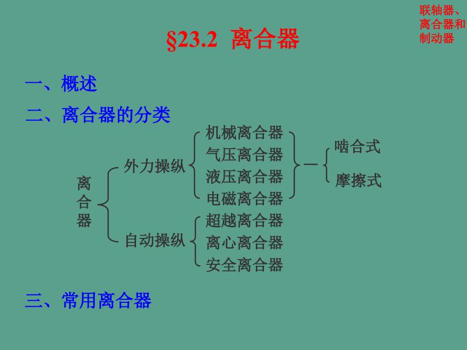 天津大学机械原理和机械设计第23章联轴器离合器和制动器ppt课件_第2页