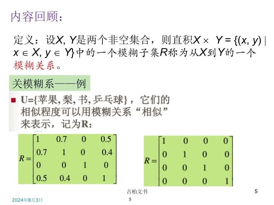 模糊数学例题大全（高级教育）_第5页