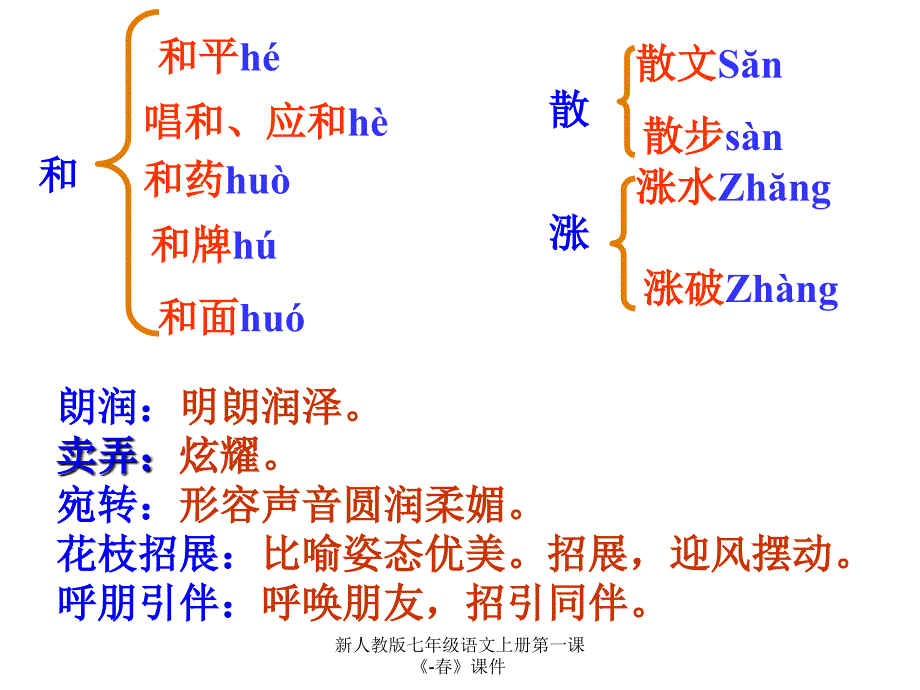 最新新人教版七年级语文上册第一课课件_第4页