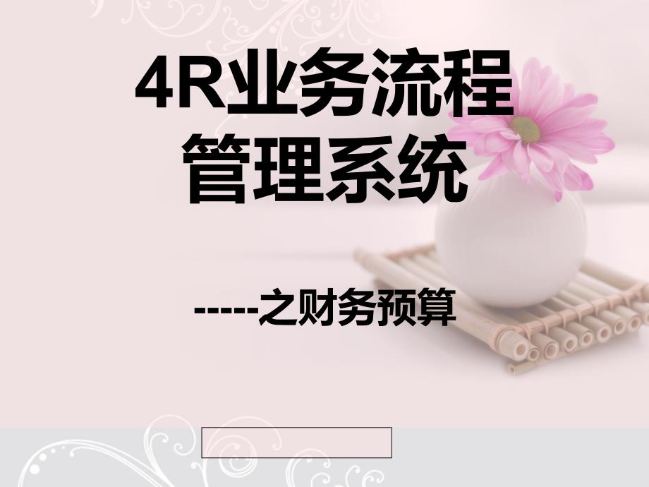 业务管理系统之财务预算_第1页