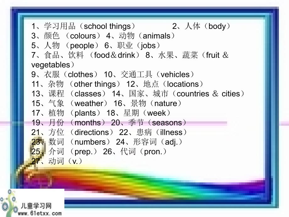 (人教PEP)六年级英语下册课件_期末复习_单词和词组_1_第3页