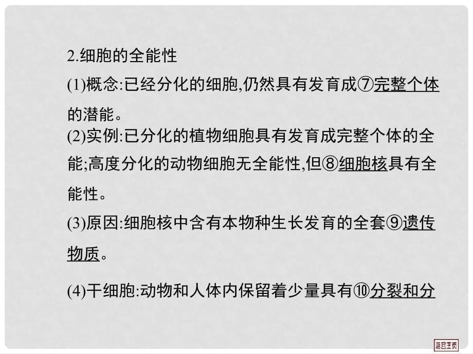 高三生物一轮复习 第四单元 第二课时细胞的分化、衰老、凋亡和癌变课件 新人教版_第5页