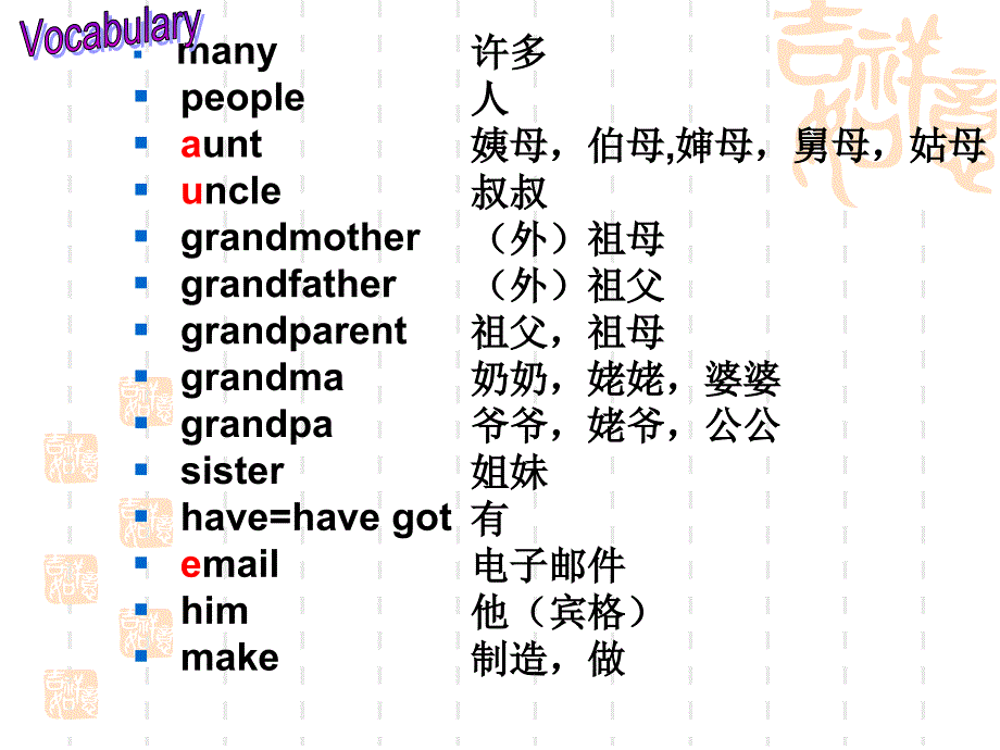 七年级课件MYfamily_第2页