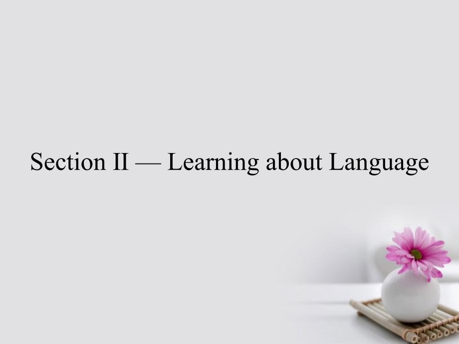 英语 Unit 3 Computers Section ⅡLearning about Language 新人教版必修2_第1页