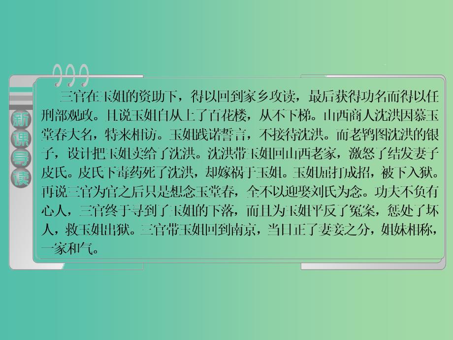 2019版高中语文第三单元第5课“三言”玉堂春课件新人教版选修中国小说欣赏.ppt_第4页