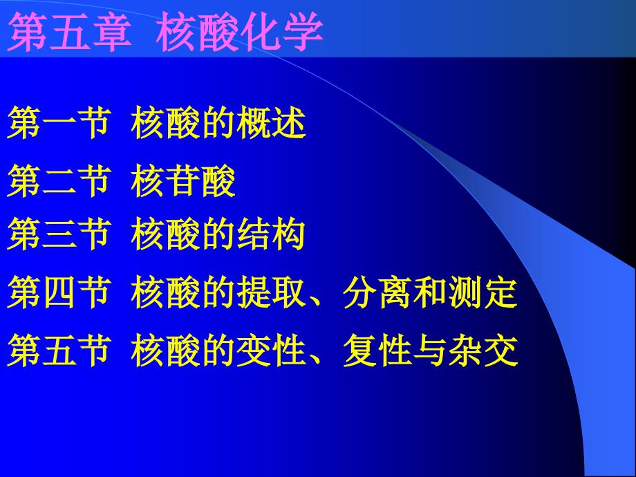 天津大学生物化学05五章课件核酸化学_第1页