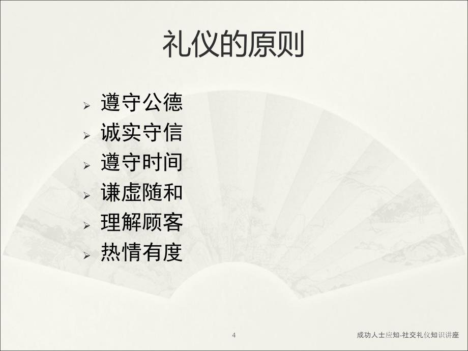 成功人士应知社交礼仪知识讲座课件_第4页