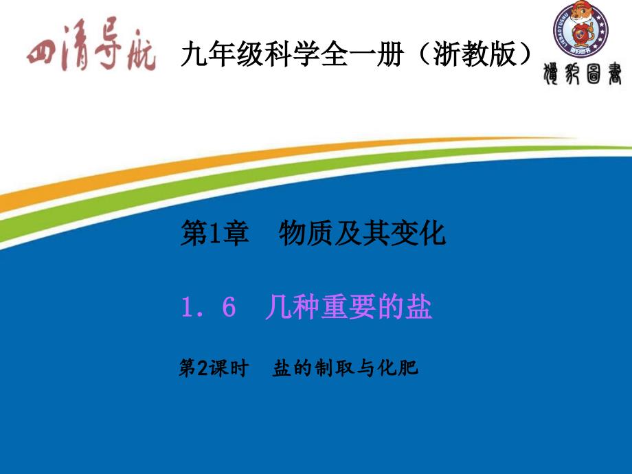 浙教版九年级科学上册1.6.2盐的制取与化肥课件_第2页