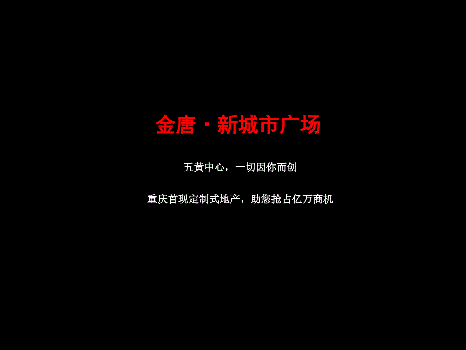 重庆金唐&#183;新城市广场招商手册_第4页