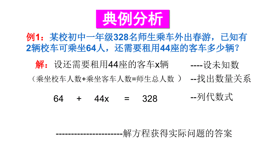 新华东师大版七年级数学下册6章一元一次方程6.1从实际问题到方程课件9_第4页