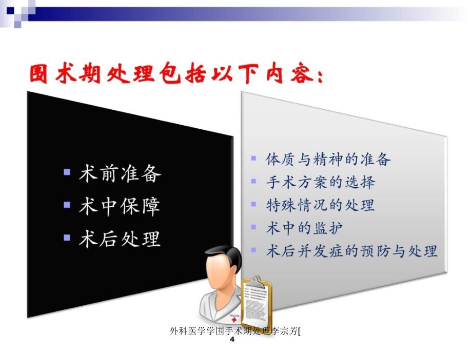 外科医学学围手术期处理李宗芳课件_第4页