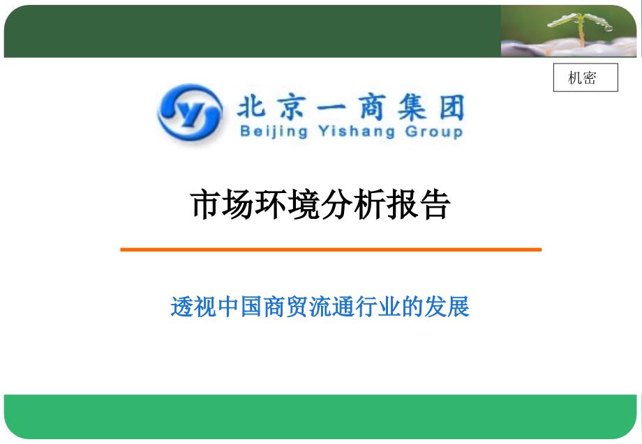 商集团市场环境分析.ppt_第1页