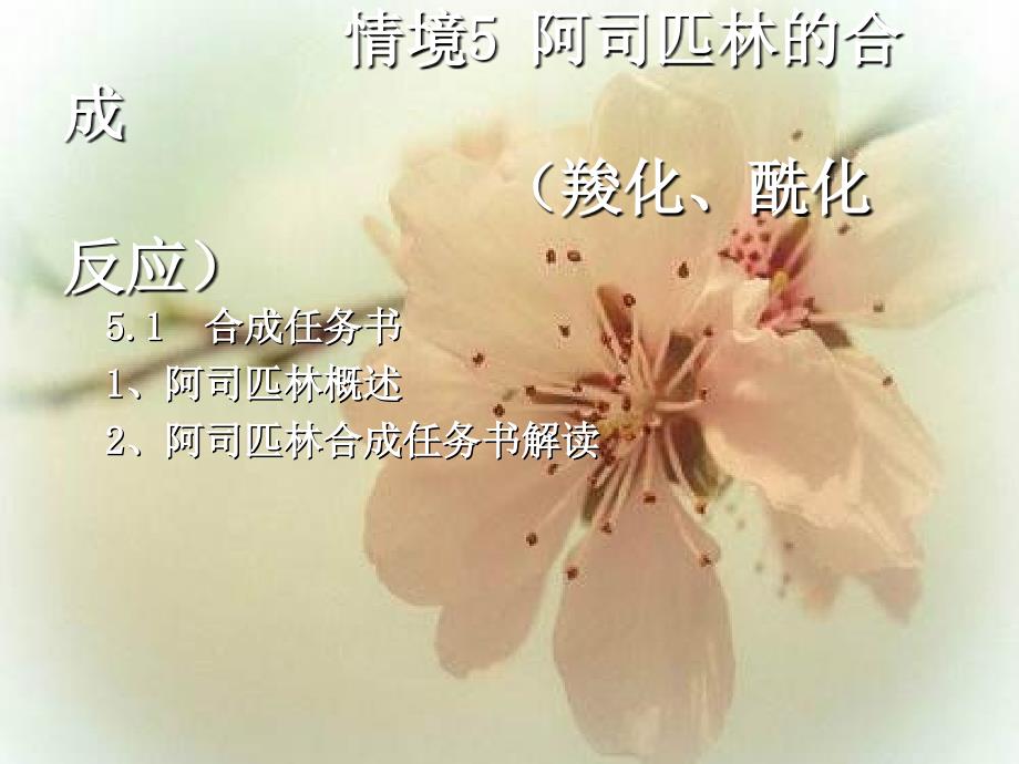 情境5阿司匹林的合成课件_第1页