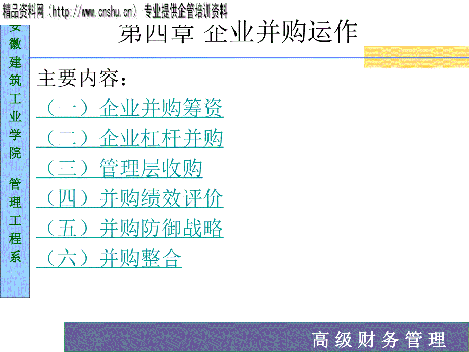 高级财务管理及企业并购运作管理_第2页