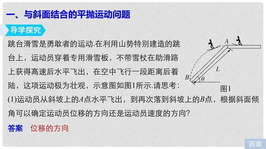 高中物理 第五章 曲线运动 习题课2 平抛规律的应用课件 新人教版必修2_第5页