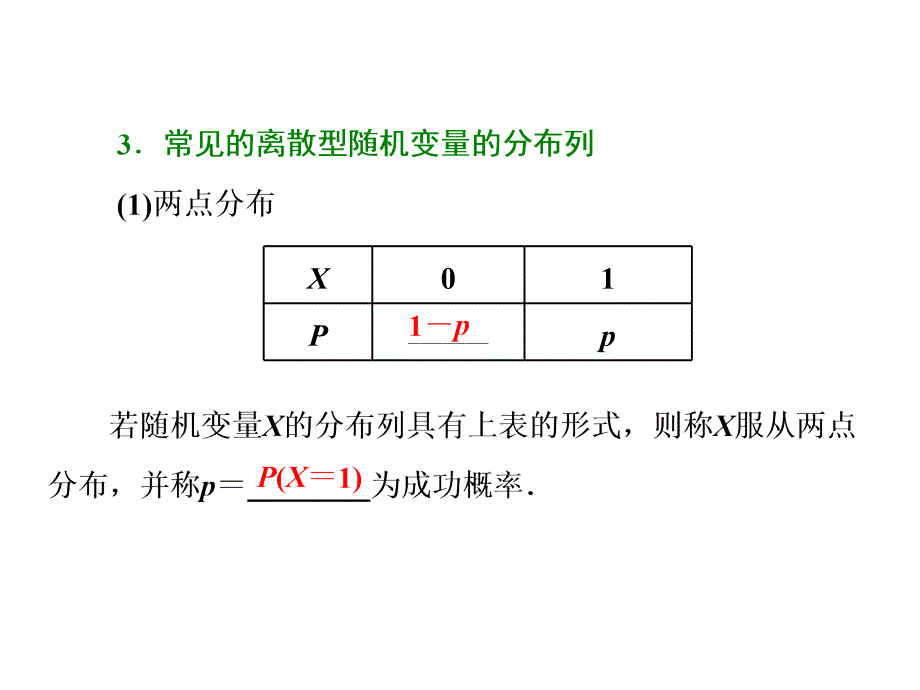 第五节离散型随机变量的分布列均值与方差PPT_第4页