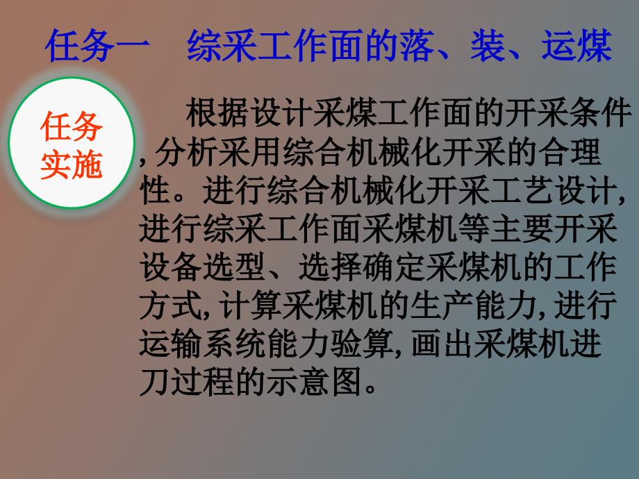 煤矿开采方法三-采煤工作面开采工艺_第1页