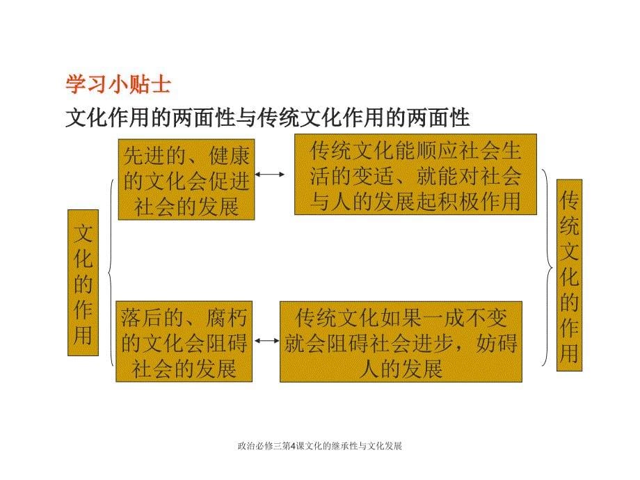 政治必修三第4课文化的继承性与文化发展课件_第5页