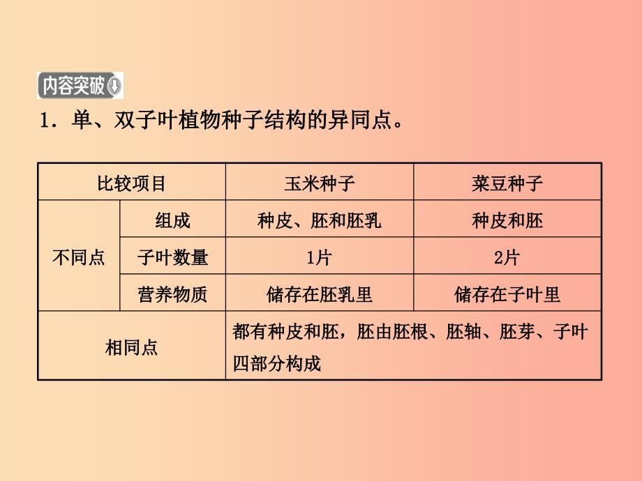 （江西专版）2019中考生物 第2部分 专题三 绿色开花植物的一生复习课件.ppt_第4页