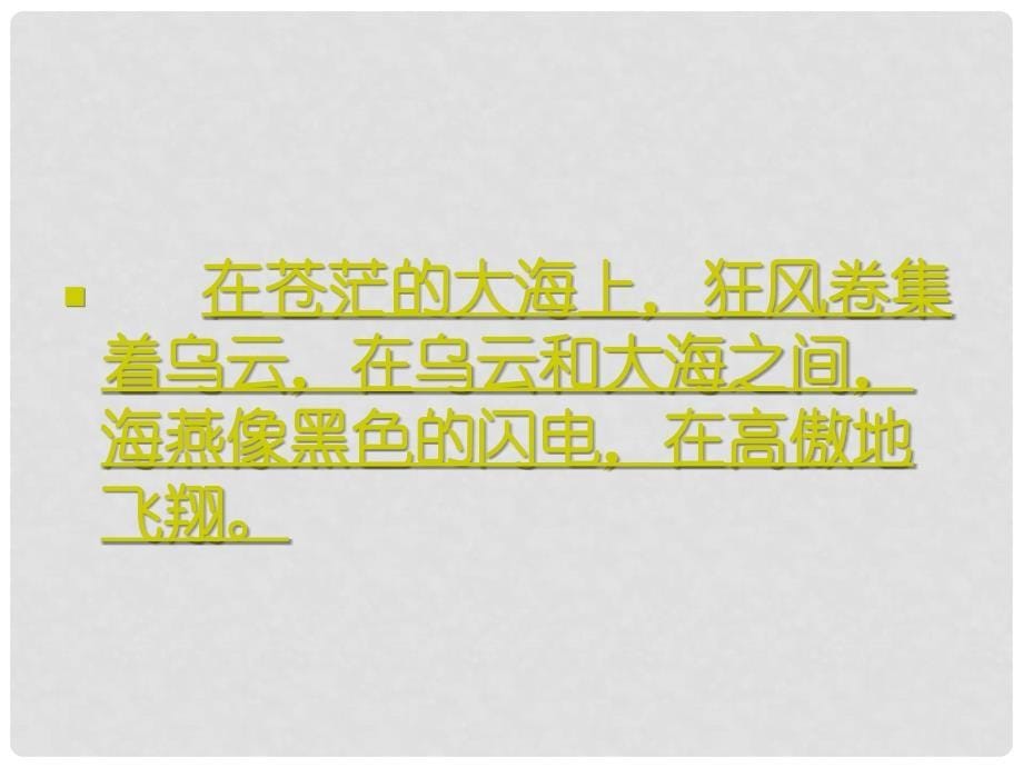 天津市静海县大邱庄镇中学八年级语文《海燕》课件_第5页