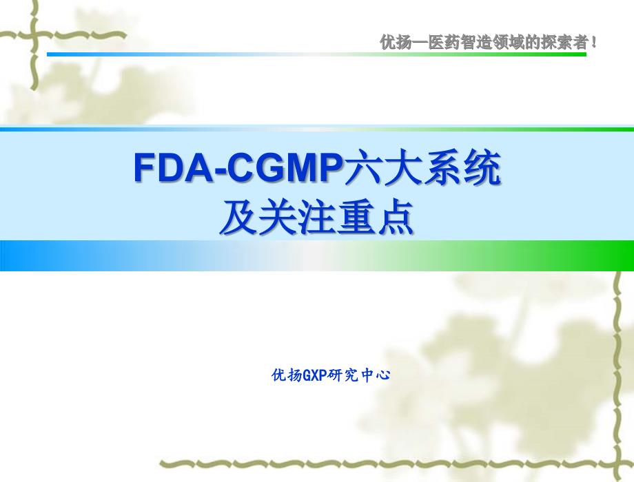 FDACGMP六大系统及关注重点.ppt_第1页