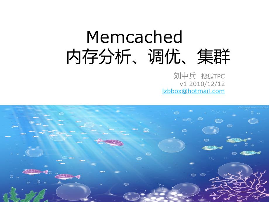 Memcached内存分析、调优、集群_第1页